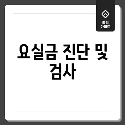 요실금 진단 및 검사