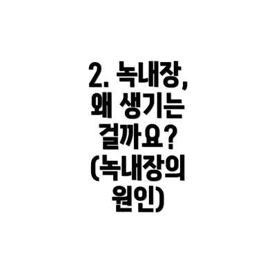 2. 녹내장, 왜 생기는 걸까요? (녹내장의 원인)