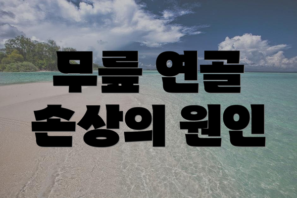 무릎 연골 손상의 원인