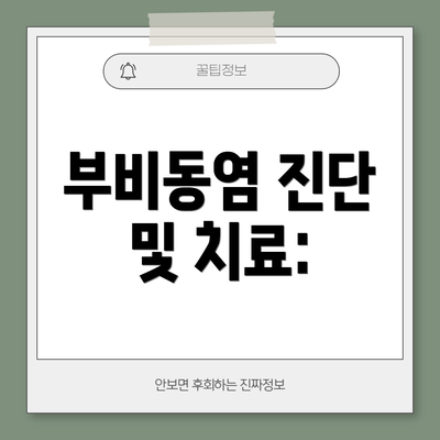 부비동염 진단 및 치료: