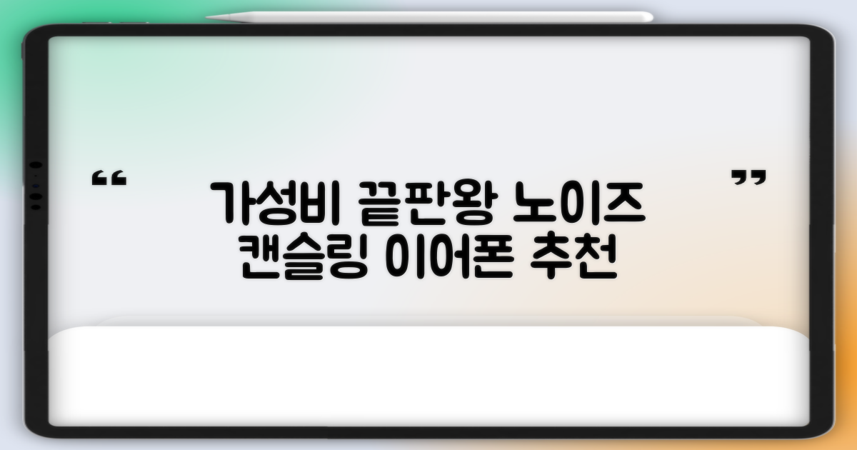 가성비 노이즈 캔슬링 이어폰