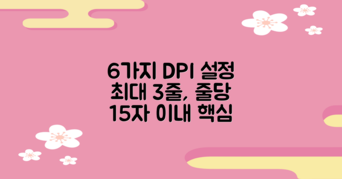 6가지 DPI 설정 가능
