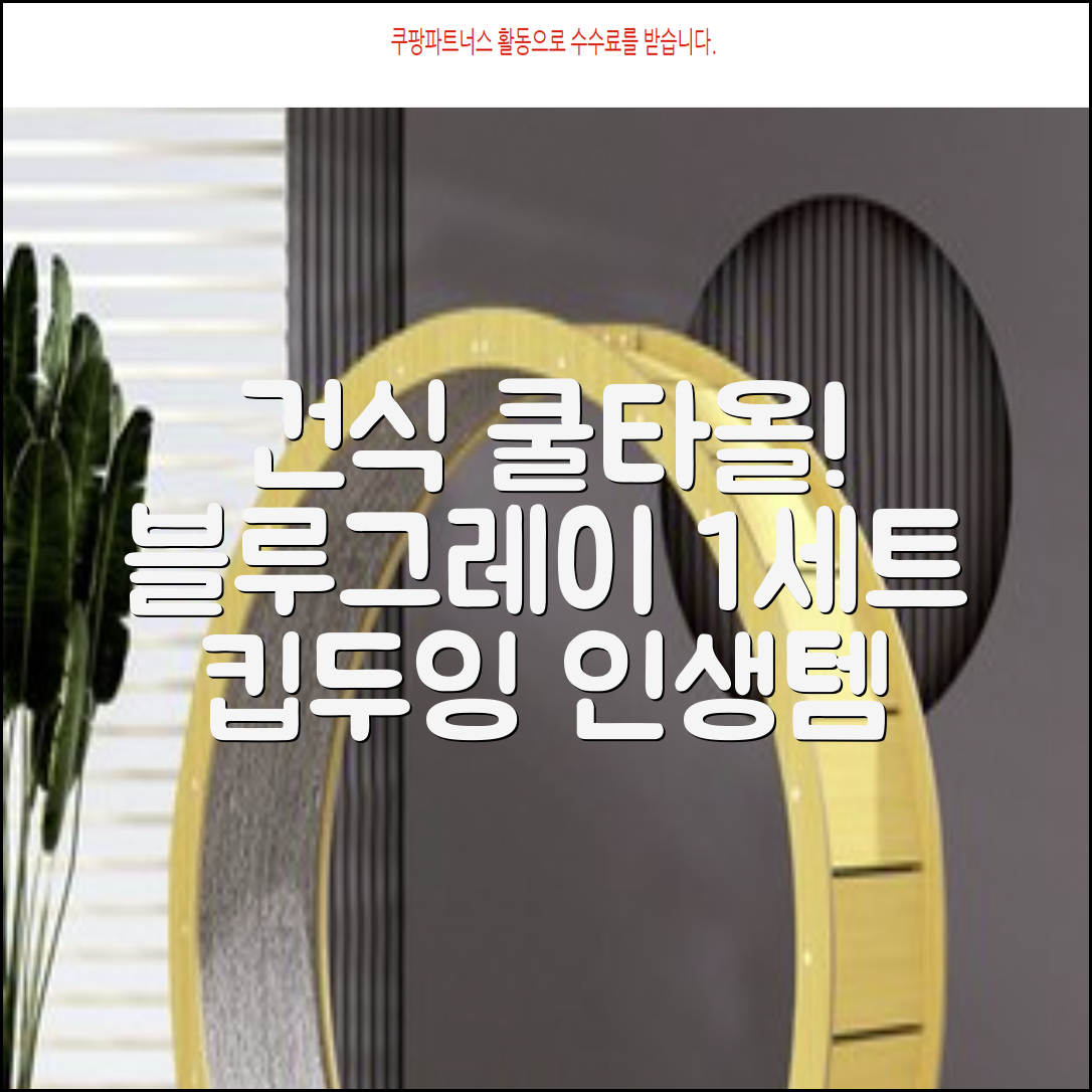 키프두잉 건식 스포츠 쿨 타올 케이스, 블루 + 그레이, 1세트 추천 리뷰