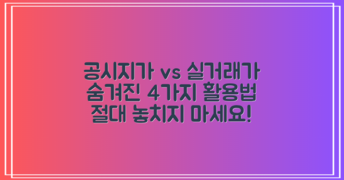 공시지가, 실거래가와 다른 이유는? 4가지 공시지가 활용법