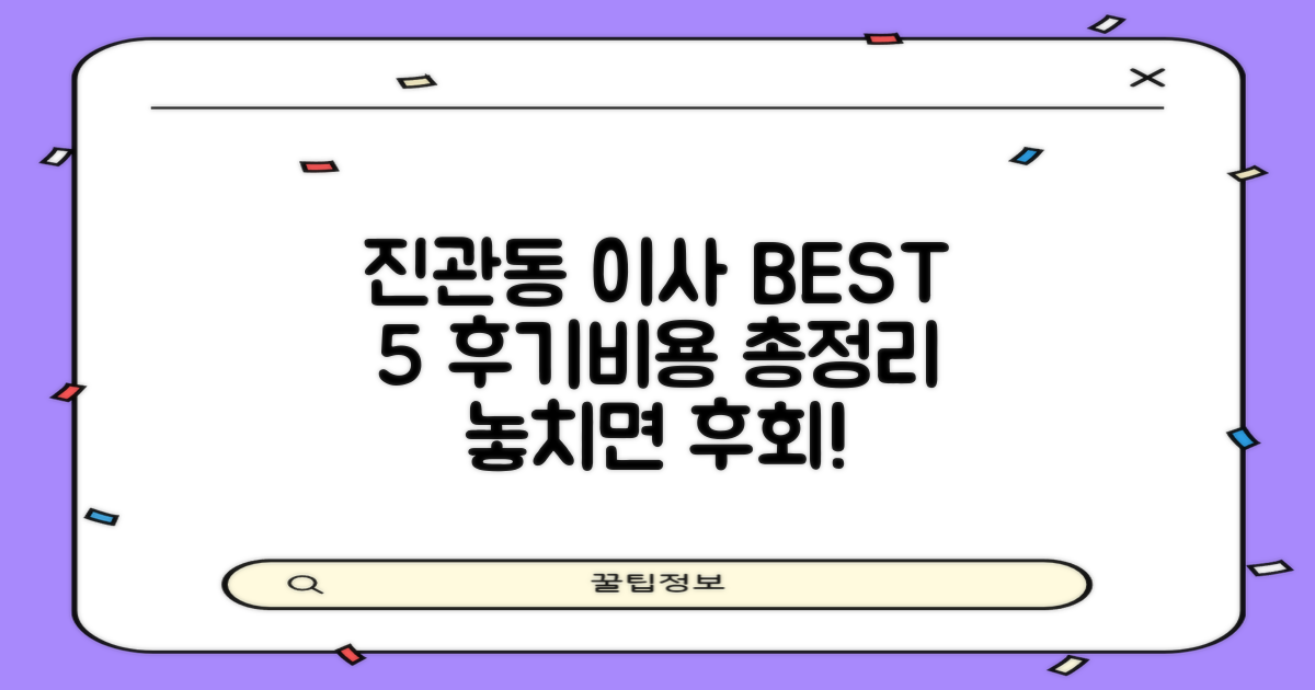 진관동 포장이사 TOP 5, 후기 & 비용 총정리!