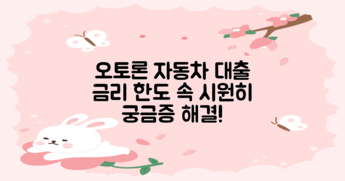 오토론 자동차 대출, 금리와 한도 조건 파헤치기