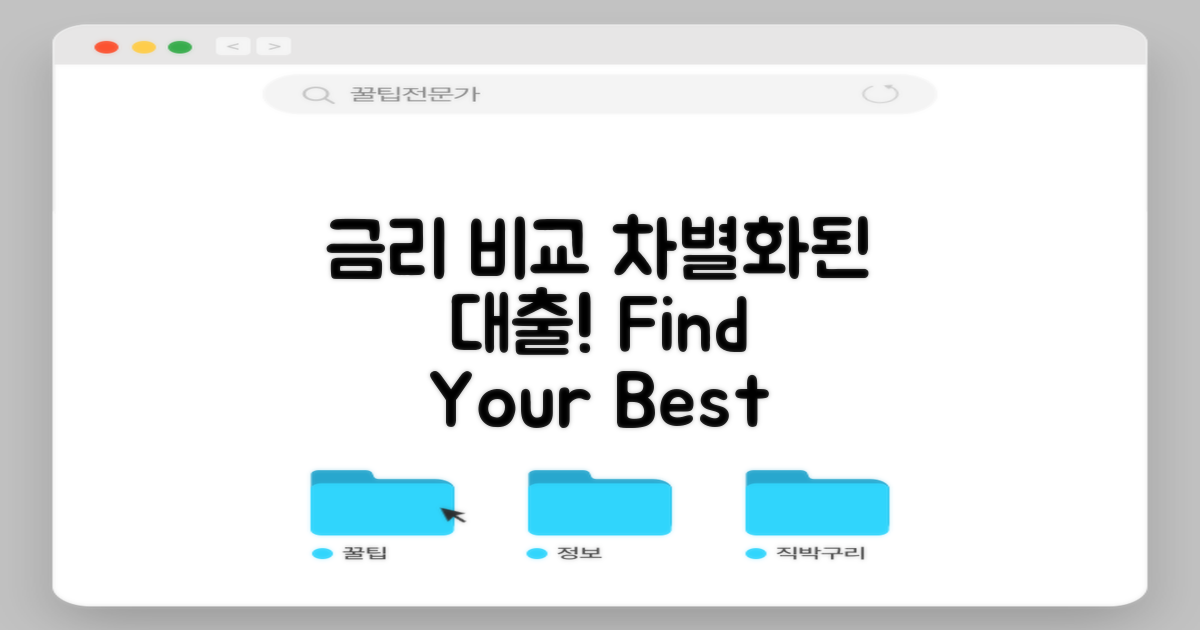 금리 비교: 타 대출과 차별점