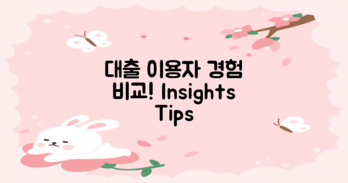 대출 이용자 경험 대조