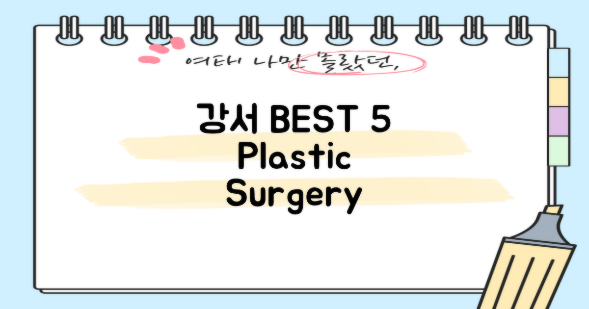 강서구 BEST 5 성형외과