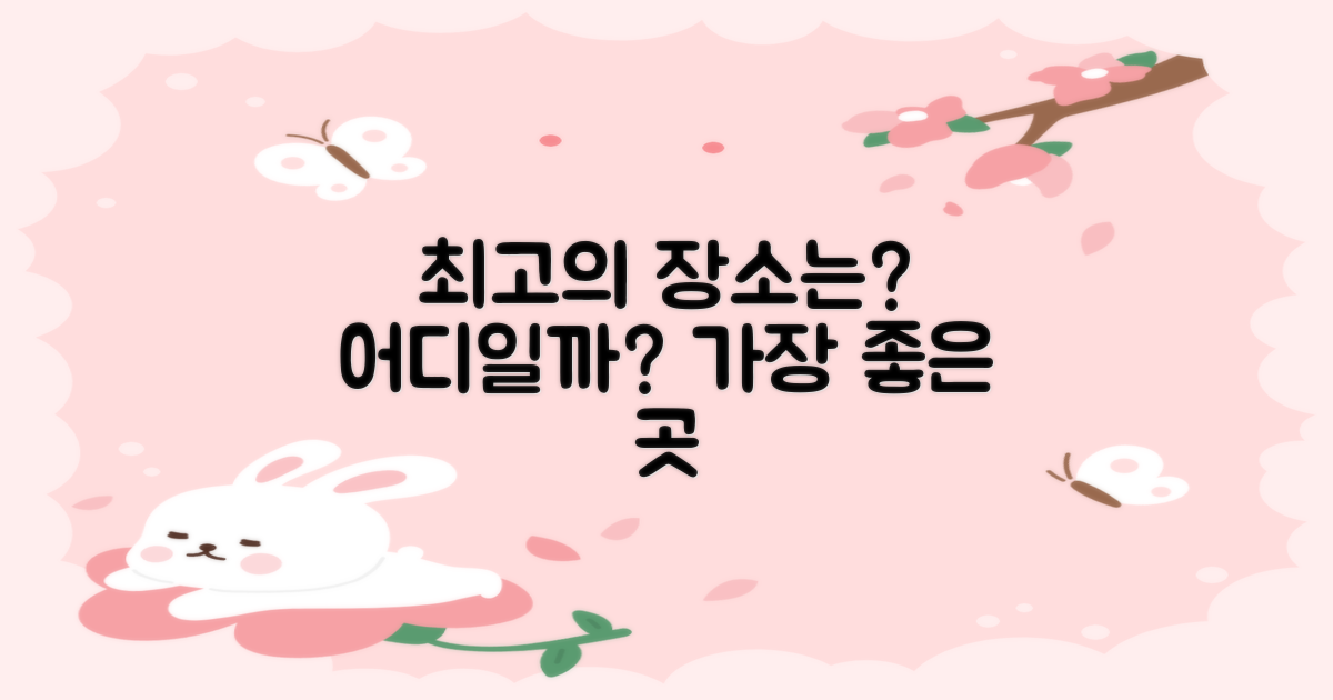 가장 좋은 곳은 어디일까?