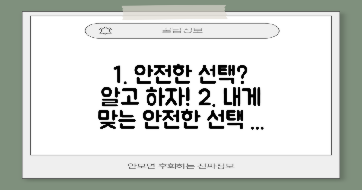 안전한 선택은 무엇일까?