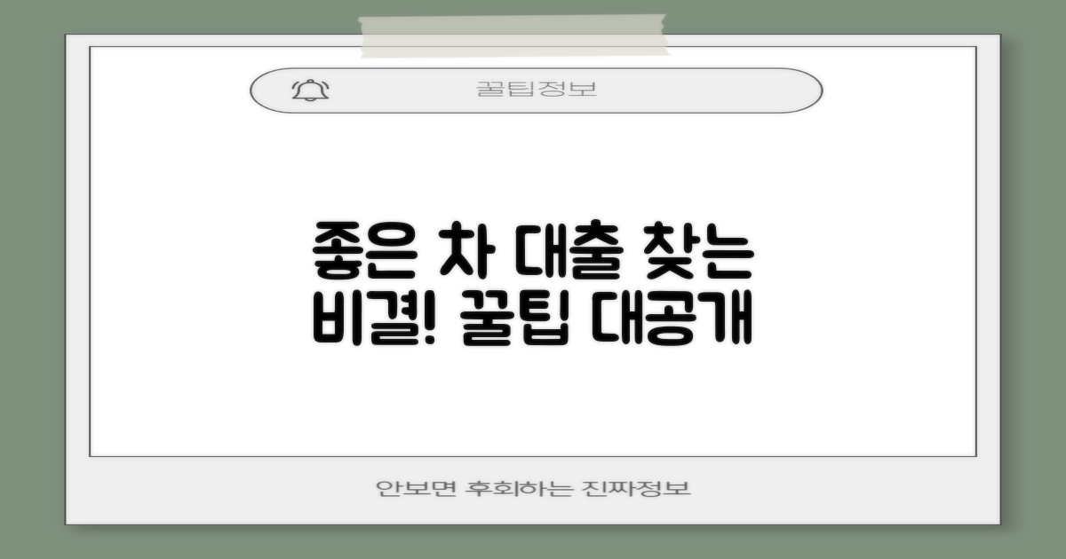 좋은 자동차 대출, 어떻게 찾지?